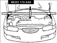  Снятие коробки передач Kia Clarus